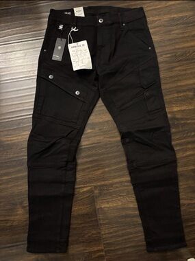 G-Star Black Men's Skinny Cargo Jeans